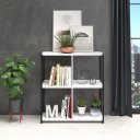 Ver imagem 1 de Estante Use Menor Web Office Branco com Preto 80x39x88