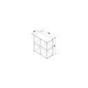 Ver imagem 4 de Estante Use Menor Web Office Branco com Preto 80x39x88