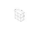 Ver imagem 4 de Estante Use Menor Web Office Branco com Preto 80x39x88