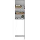 Ver imagem 7 de Armario Banheiro Multiuso para Vaso Sanitario 2 Portas Branco - Mademovel