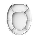 Ver imagem 3 de Assento Oval Infantil Branco Convencional Polipropileno