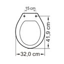 Ver imagem 5 de Assento Oval Infantil Branco Convencional Polipropileno