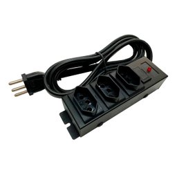 Filtro de Linha 3 Tomadas 20a Multicraft Metalico Bivolt 4400va Max - 1