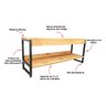 banco sapateira organizadora resistente 42 cm - 2