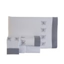 Ver imagem 1 de Jogo Lençol Butterfly Queen Bordado 4 Pçs Branco