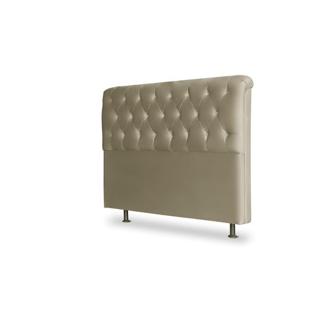Cabeceira De Cama Box Emilia King 195cm X 118cm Suede Nude Ms Decor