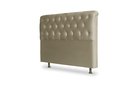 Ver imagem 1 de Cabeceira De Cama Box Emilia King 195cm X 118cm Suede Nude Ms Decor