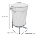 Ver imagem 3 de Lixeira Hospitalar 100 L + Saco De Lixo Infectante 100 Uni