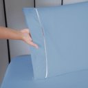 Ver imagem 4 de Jogo de Lençol Ponto Palito Completo 3 Peças Solteiro 80% Algodão - 20% Poliéster Percal 140