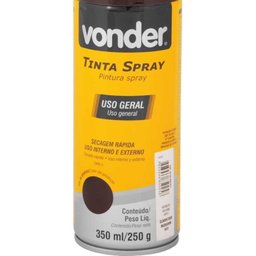 Tinta Spray Acrílica Marrom 350ml/250g Vonder - 2