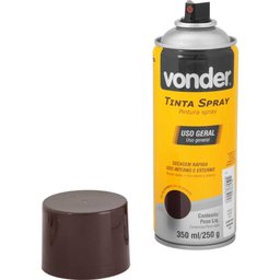 Tinta Spray Acrílica Marrom 350ml/250g Vonder - 5