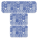 Ver imagem 1 de Kit de 3 Tapetes para Cozinha Azulejo Português Antiderrapante