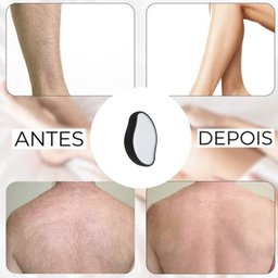 Pedra Depiladora Magica Indolor Esfoliante Reutilizavel Depilador Corpo Pele Rosto Axila Braço Perna - 6