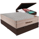 Ver imagem 1 de Cama Box Baú e Colchão Airtech Springpocket Molas Ensacadas Casal Ortobom: Marrom