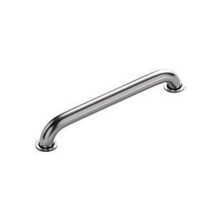 Barra De Apoio Metal Idoso Deficiente 40 Cm Banheiro Civitt Prateado