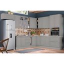 Ver imagem 1 de Cozinha Completa 16 Peças Americana C5P33 3 Portas 3 Gavetas MDF 120cm Cinza