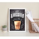 Ver imagem 2 de Quadro Decorativo More Coffee Please 33x24cm:madeira Preta