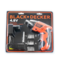 PARAFUSADEIRA A BATERIA 1/4" (6,35MM) 4.8V COM LED 16 ACESSÓRIOS + BLISTER KC4815B-BR Brack Decker - 6