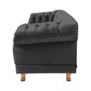 Ver imagem 3 de Conjunto Sofá Namoradeira Chesterfield Capitonê Duque Suede Cinza Chumbo Decoração, Recepção, Salas