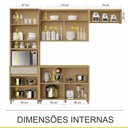 Ver imagem 4 de Cozinha Condessa 4 Peças 8 Portas 1 Gaveta 270 Cm 100 Mdf Nesher