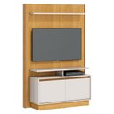 Ver imagem 4 de Estante Home Theater Fit 1.2 com Mesa de Centro Classic Redonda Nature Off White - Imcal