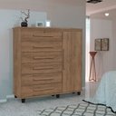 Ver imagem 2 de Gaveteiro com Porta para Quarto Imbuia - Trinobel
