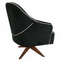 Ver imagem 3 de Poltrona Decorativa Veludo Verde com Base Giratória Sol