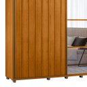 Ver imagem 6 de Guarda Roupa Casal 230cm com Espelho Verbena Cinamomo Z10 - Mpozenato
