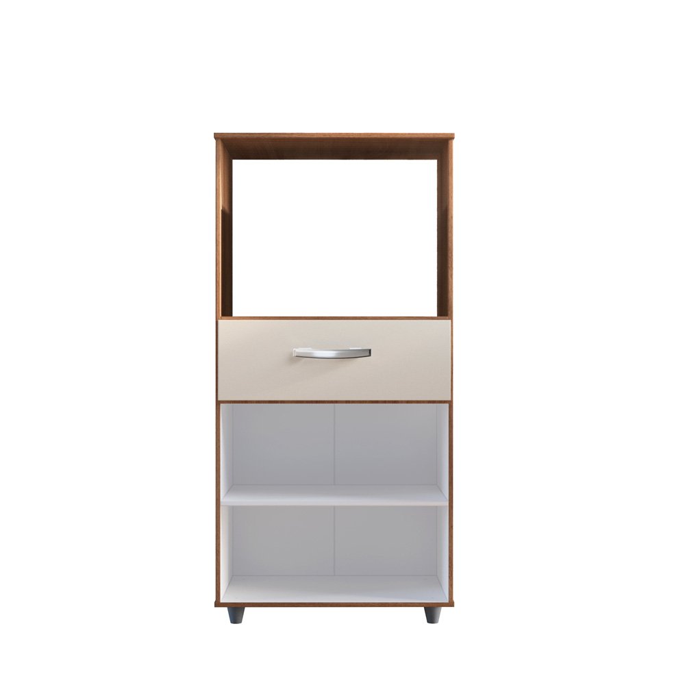 Balcao Multiuso com Nicho 2p 1g Luna Savana Off White Mobbs - 4