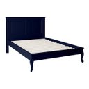 Ver imagem 2 de Cama Queen Madeira Pés Luiz Xv 60835 Hannover Linz Móveis - Azul Petróleo