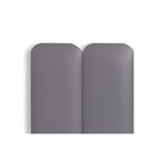 Ver imagem 2 de Cabeceira Queen Kit 8 Placas Modelo Arredondada - Courino Cinza