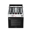 Ver imagem 4 de Fogão Esmaltec 4 Bocas Ideal Master Mesa Inox Tampa de Vidro Forno 50 Litros Branco T4itb Bivolt