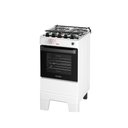 Ver imagem 3 de Fogão Esmaltec 4 Bocas Ideal Master Mesa Inox Tampa de Vidro Forno 50 Litros Branco T4itb Bivolt