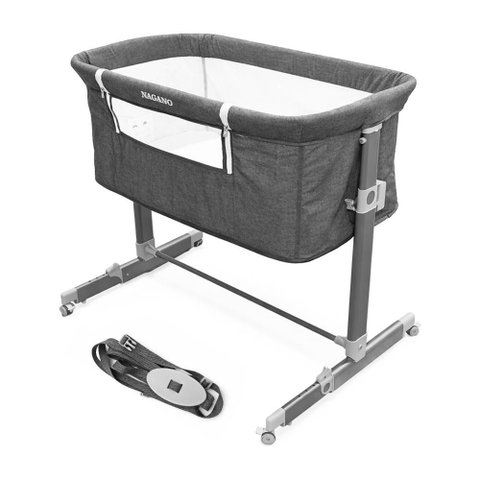 Berço Portátil Moisés Cercado 0-15kg Desmontável Co-bed com Bolsa de Transporte