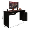 Ver imagem 4 de Mesa para Computador Desk Gamer Drx-9000 Preto Black - Móveis Leão