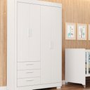Ver imagem 7 de Quarto para Bebê Completo com Berço Evolution 4 em 1 Zaki Branco/Fosco