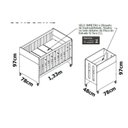Ver imagem 3 de Quarto para Bebê Completo com Berço Evolution 4 em 1 Zaki Branco/Fosco