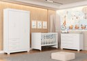 Ver imagem 1 de Quarto para Bebê Completo com Berço Evolution 4 em 1 Zaki Branco/Fosco