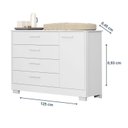 Ver imagem 5 de Quarto para Bebê Completo com Berço Evolution 4 em 1 Zaki Branco/Fosco