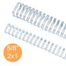 Wire-o 5/8" para 120 Fls A4 2x1 Prata(silver) 50 Und - 2