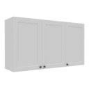 Ver imagem 1 de Armário de Cozinha Americana Aéreo 120cm 3 Portas Multimóveis Cr20489 Branco