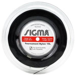 Corda Sigma Tournament Nylon 15l 1,35 Mm Preta - Set Individual