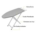 Ver imagem 6 de Tábua de Passar Grande Retrátil Portátil 1,42 Jumbo Robusta