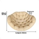 Ver imagem 2 de Almofada Impermeável para Balanço Suspenço Ninho - Lisato Bege