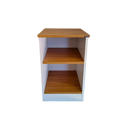 Mesa de Cabeceira na Cor Freijó com Branco - 1