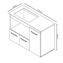 Ver imagem 4 de Balcão para Cooktop Ana 5 Bocas - Savana/off White