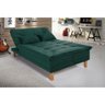 Sofá Cama Berlim Pés de Madeira Espuma D33 Cor:verde 403 - 9