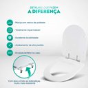 Ver imagem 4 de Assento Sanitario Poliester Riviera Azul Translucido para Vaso Celite