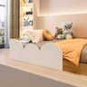 Cama Infantil Montessoriana Solteiro Cloud:branco/freijó - 6