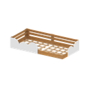 Ver imagem 4 de Cama Infantil Montessoriana Solteiro Cloud:branco/freijó